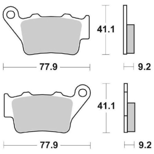 SET PASTIGLIE FRENO SBS 675SI