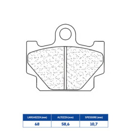 SET PASTIGLIE FRENO CL BRAKES 2802S4