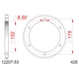 CORONA AFAM IN ACCIAIO P428 - Z53 (DIS.12207)