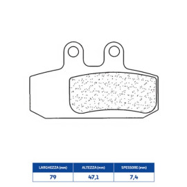 SET PASTIGLIE FRENO CL BRAKES 3072MSC
