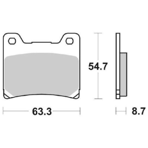SET PASTIGLIE FRENO SBS 555HF