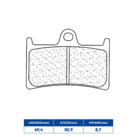 SET PASTIGLIE FRENO CL BRAKES 2361C60