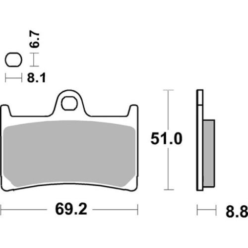 SET PASTIGLIE FRENO SBS 634RST