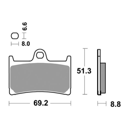 SET PASTIGLIE FRENO SBS 634DS-2
