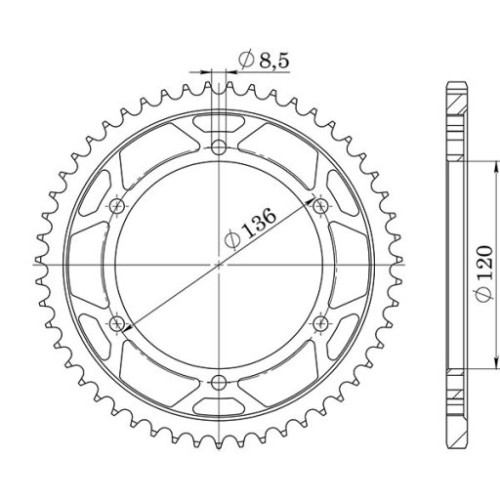 CORONA IN ACCIAIO P428 - Z51 (DIS.12313)