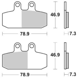 SET PASTIGLIE FRENO SBS 179CT
