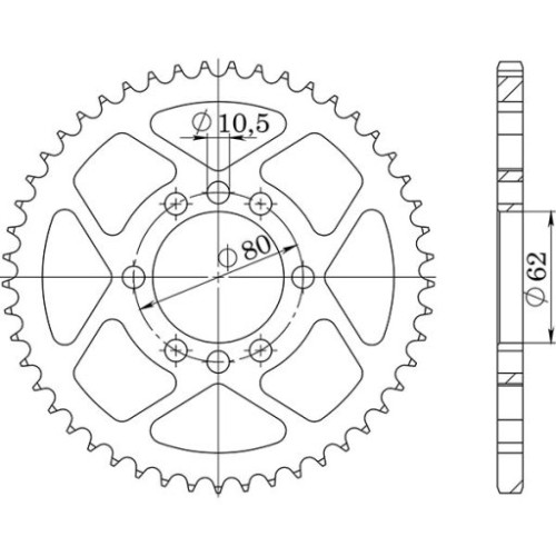 CORONA IN ACCIAIO P428 - Z50 (DIS.12204)