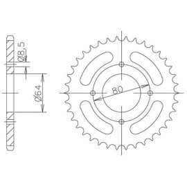 CORONA IN ACCIAIO P428 - Z45 (DIS.00017)