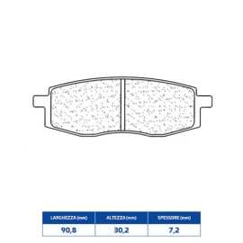 SET PASTIGLIE FRENO CL BRAKES 2792MX10