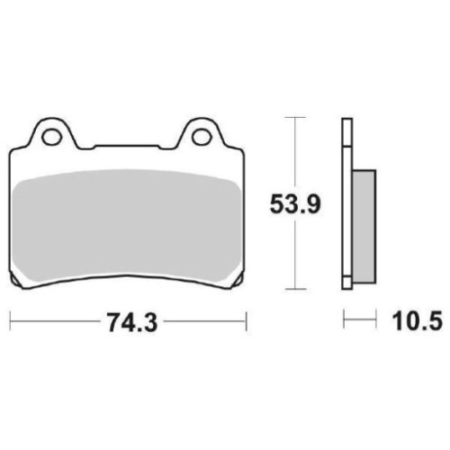 SET PASTIGLIE FRENO SBS 590HF