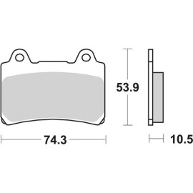 SET PASTIGLIE FRENO SBS 590DCC