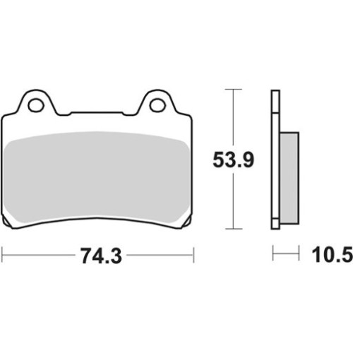 SET PASTIGLIE FRENO SBS 590DCC