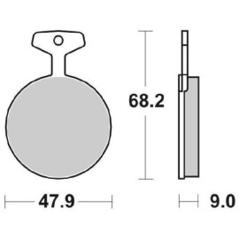 SET PASTIGLIE FRENO SBS 504HF