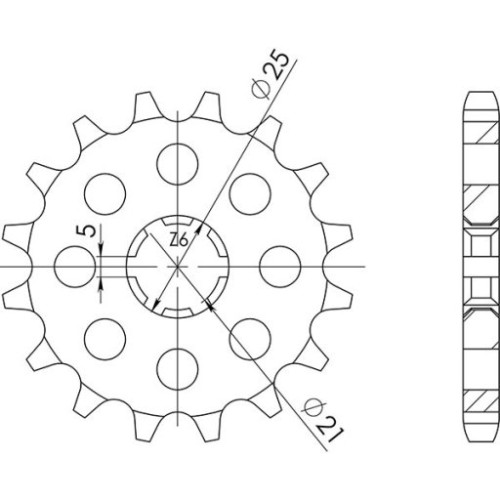 PIGNONE P530 - Z17 (DIS.30301)