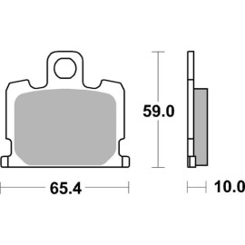 SET PASTIGLIE FRENO SBS 547DCC