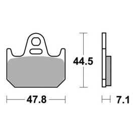 SET PASTIGLIE FRENO SBS 659RQ