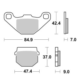 SET PASTIGLIE FRENO SBS 101HM