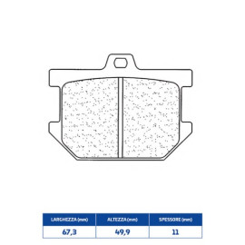 SET PASTIGLIE FRENO CL BRAKES 2847RX3