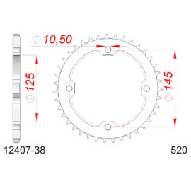 CORONA AFAM IN ACCIAIO P520 - Z38 (DIS.12509)