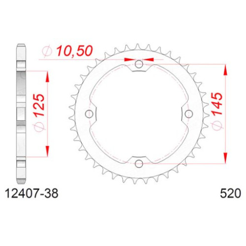CORONA AFAM IN ACCIAIO P520 - Z38 (DIS.12509)