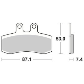 SET PASTIGLIE FRENO SBS 681HF