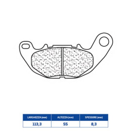 SET PASTIGLIE FRENO CL BRAKES 1240XBK5