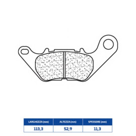 SET PASTIGLIE FRENO CL BRAKES 1241RX3