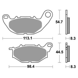 SET PASTIGLIE FRENO SBS 931RST