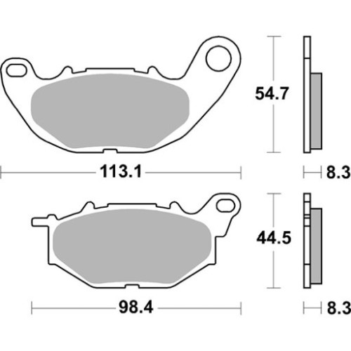SET PASTIGLIE FRENO SBS 931DC