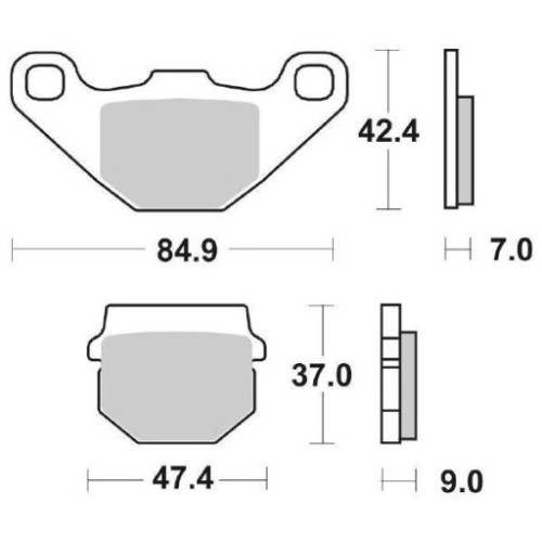 SET PASTIGLIE FRENO SBS 101HF