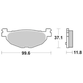 SET PASTIGLIE FRENO SBS 185CT