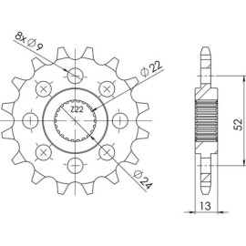 PIGNONE P520 - Z16 (DIS.61500)