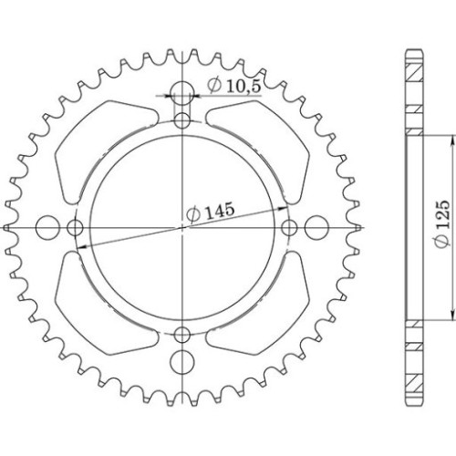 CORONA IN ACCIAIO P520 - Z39 (DIS.12505)