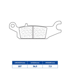 SET PASTIGLIE FRENO CL BRAKES 1193ATV1