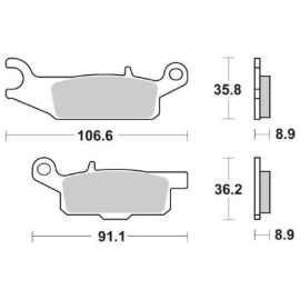 SET PASTIGLIE FRENO SBS 851RSI