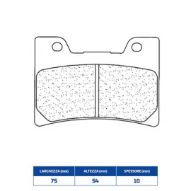 CL Brakes PASTIGLIA FRENO ANTERIORE SX