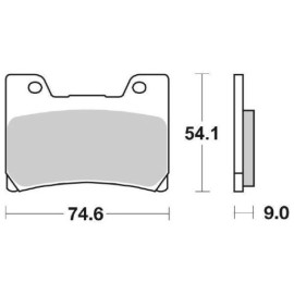 SET PASTIGLIE FRENO SBS 645HF
