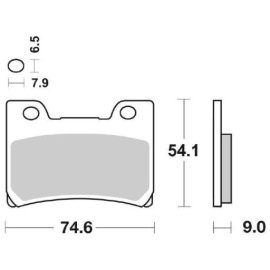 SET PASTIGLIE FRENO SBS 665HS