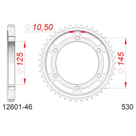 CORONA AFAM IN ACCIAIO P530 - Z46 (DIS.12601)