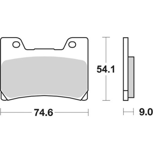 SET PASTIGLIE FRENO SBS 645DCC