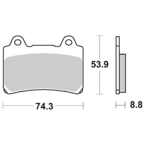 SET PASTIGLIE FRENO SBS 613HS