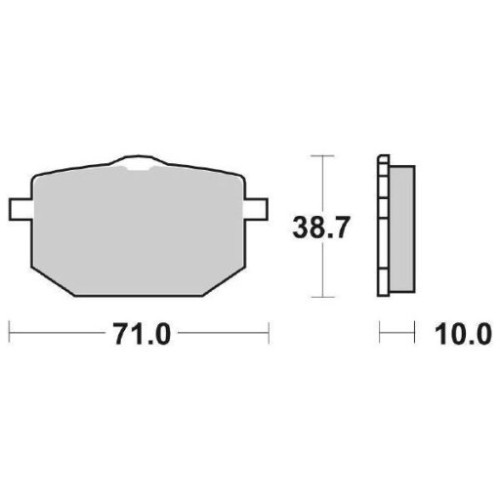 SET PASTIGLIE FRENO SBS 596HF