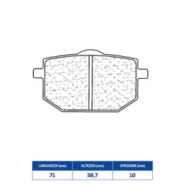 SET PASTIGLIE FRENO CL BRAKES 2393S4