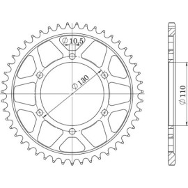 CORONA IN ACCIAIO P530 - Z48 (DIS.12813)