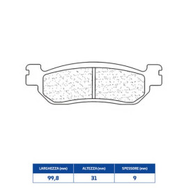 SET PASTIGLIE FRENO CL BRAKES 2828RX3