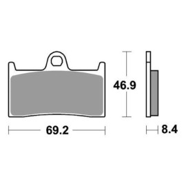 SET PASTIGLIE FRENO SBS 966DS-2