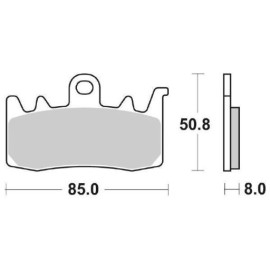 SET PASTIGLIE FRENO SBS 900HS