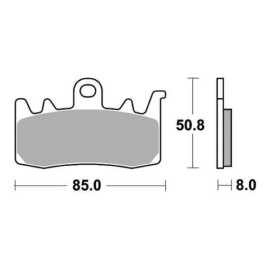 SET PASTIGLIE FRENO SBS 900RST
