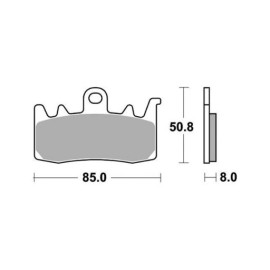 SET PASTIGLIE FRENO SBS 900DS-1