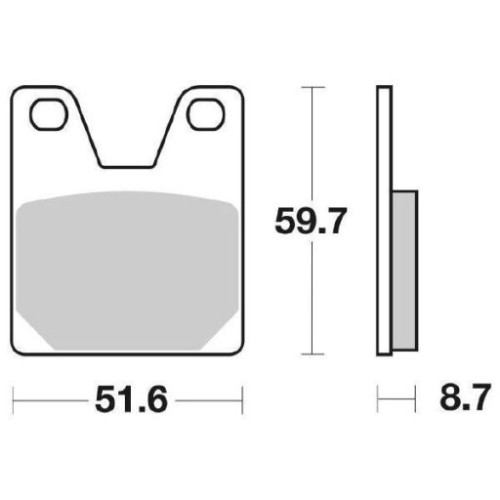 SET PASTIGLIE FRENO SBS 733LS